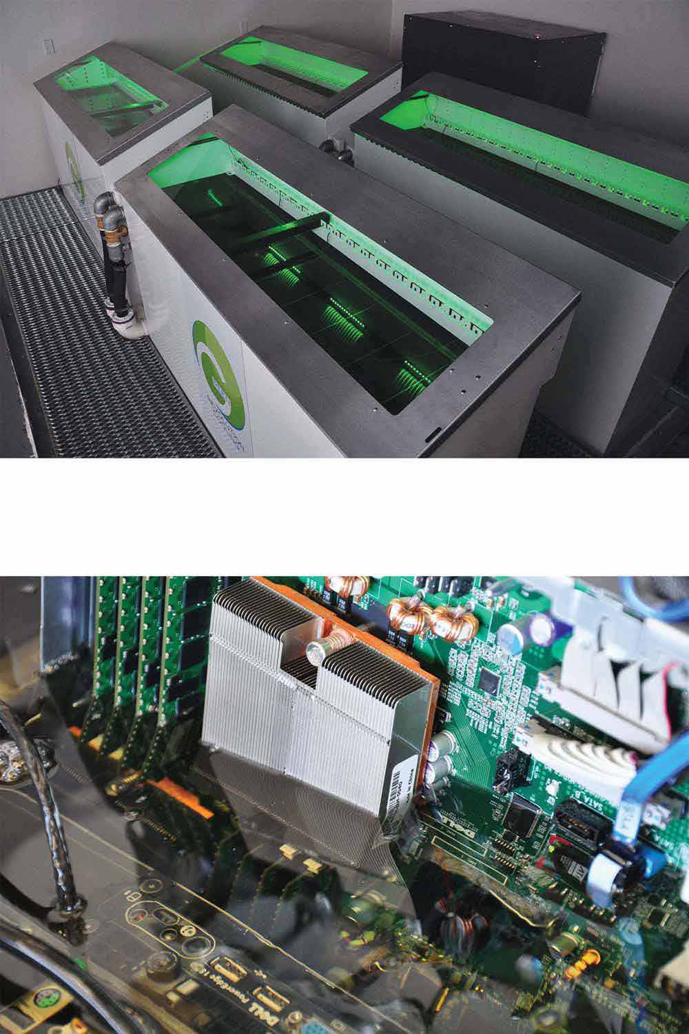 Immersion cooling at a modern data center